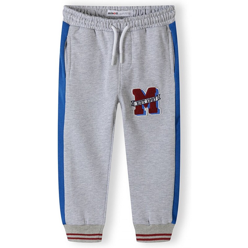 MINOTI Nohavice kráľovská modrá / sivá melírovaná / čierna / biela 54342984