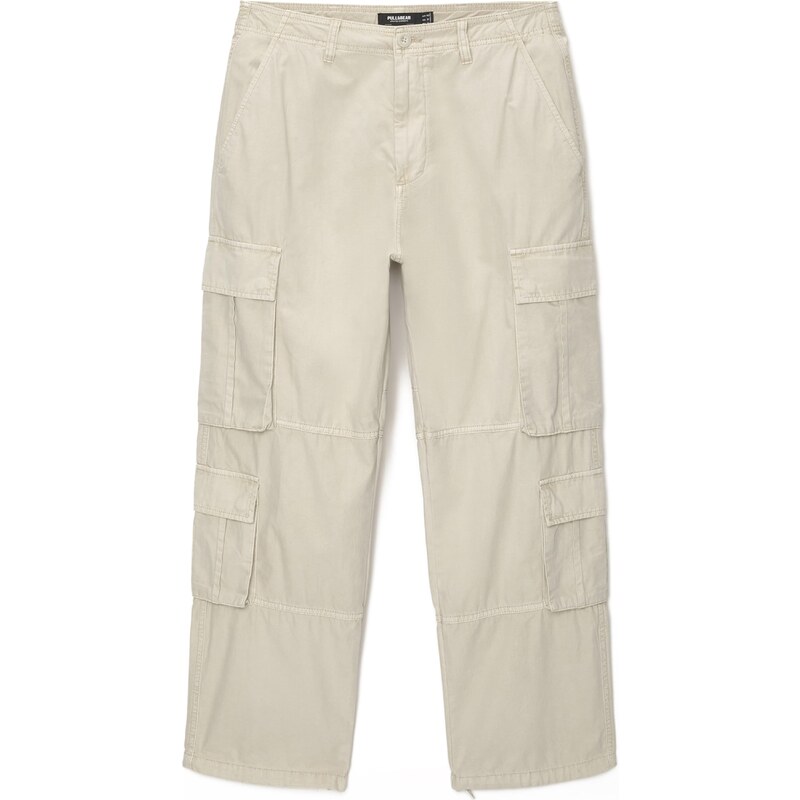 Pull&Bear Kapsáče šedobiela 53173325