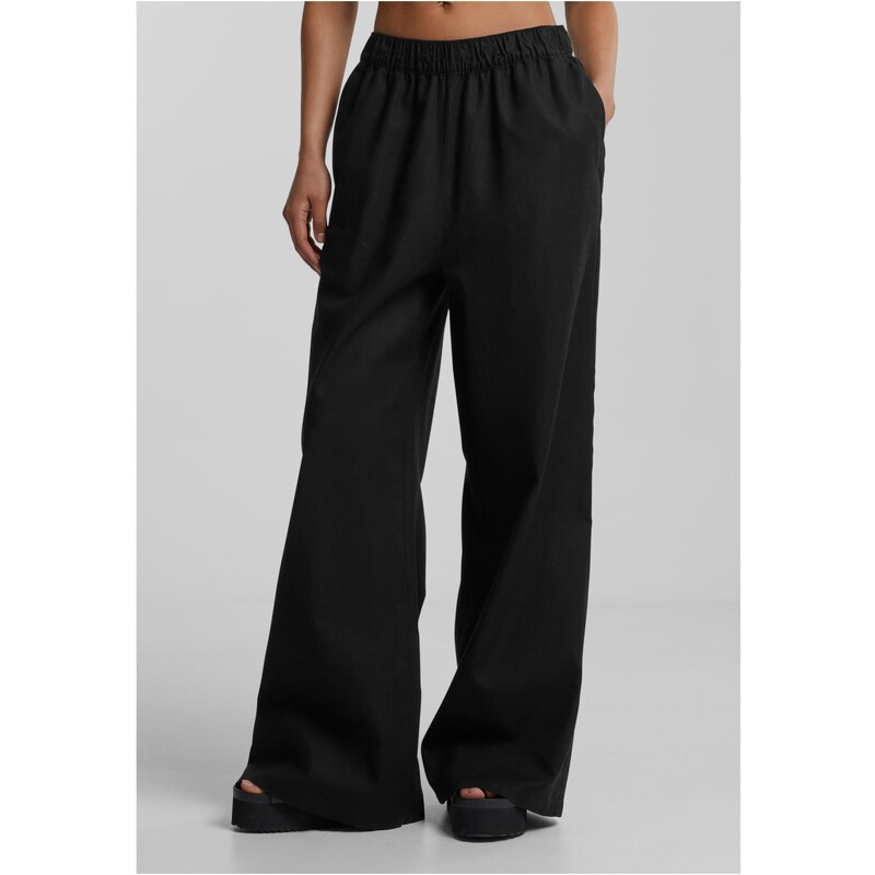 Urban Classics Womens wide-legged trousers - black 52714710