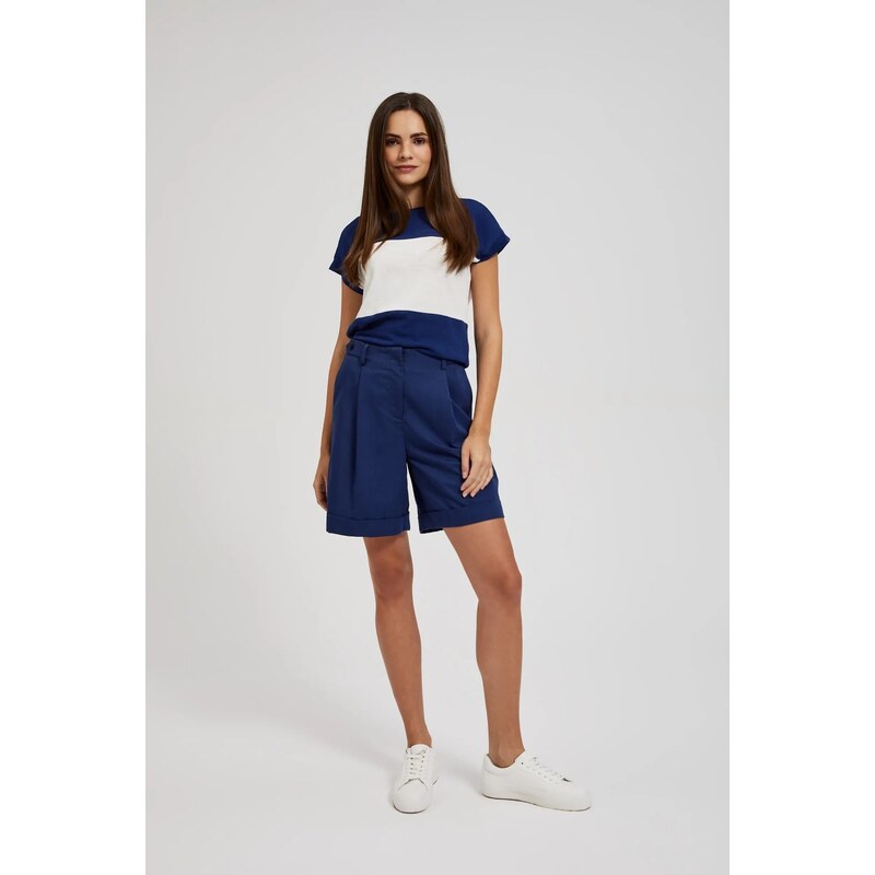 Marisse Womens Shorts L-Sh-4317 Navy 52714734