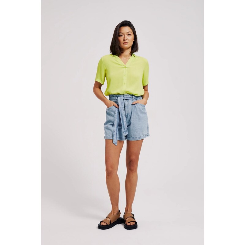 Marisse Womens Shorts L-Sh-4305 L.Blue 52714732