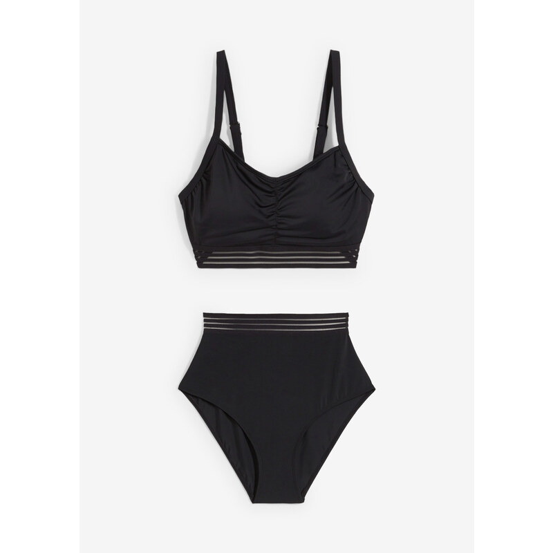 bonprix Bikiny bustier (2-dielne), farba čierna 52801954