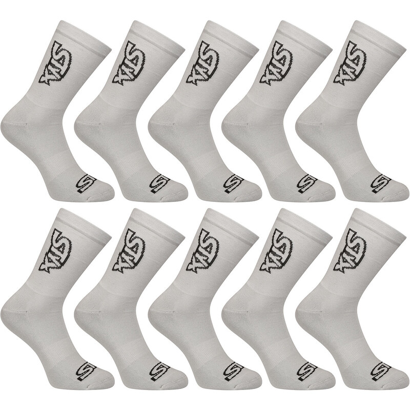 10PACK ponožky Styx vysoké sivé (10HV1062) 45913799