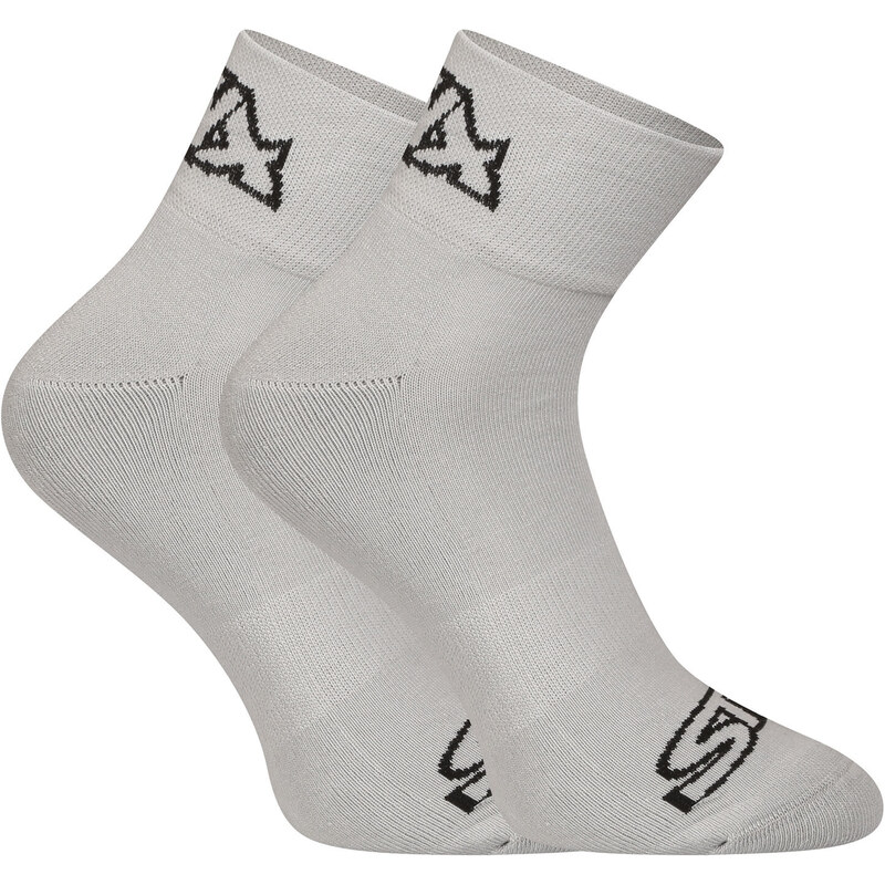Ponožky Styx členkové sivé s čiernym logom (HK1062) 18906510