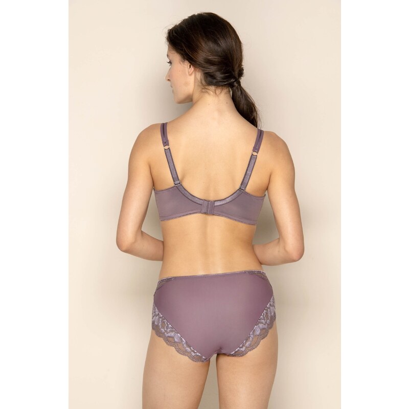 Čipkové stredne vysoké nohavičky Mauve Timo 112838 52912159