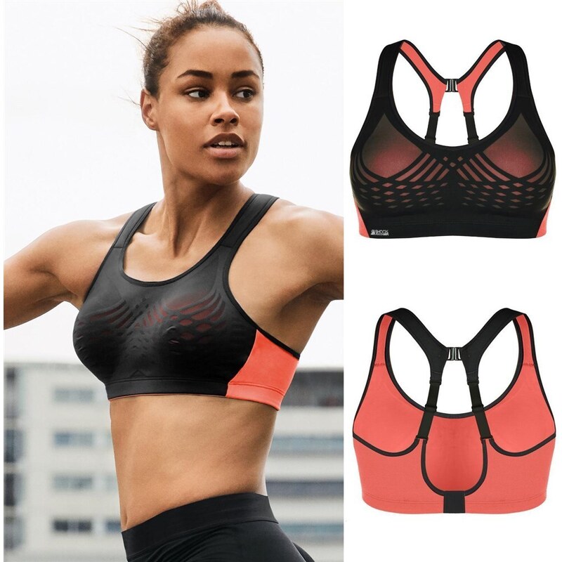 Športová podprsenka SHOCK ABSORBER ULTIMATE FLY BRA orange 52912343