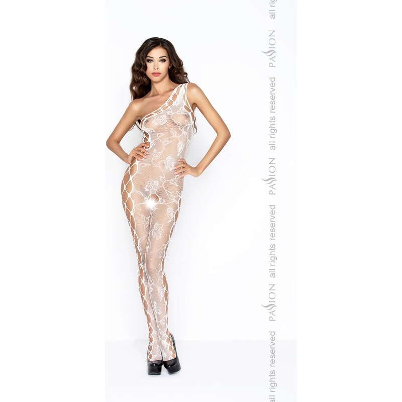 Passion BS036 white - Bodystocking 52918564