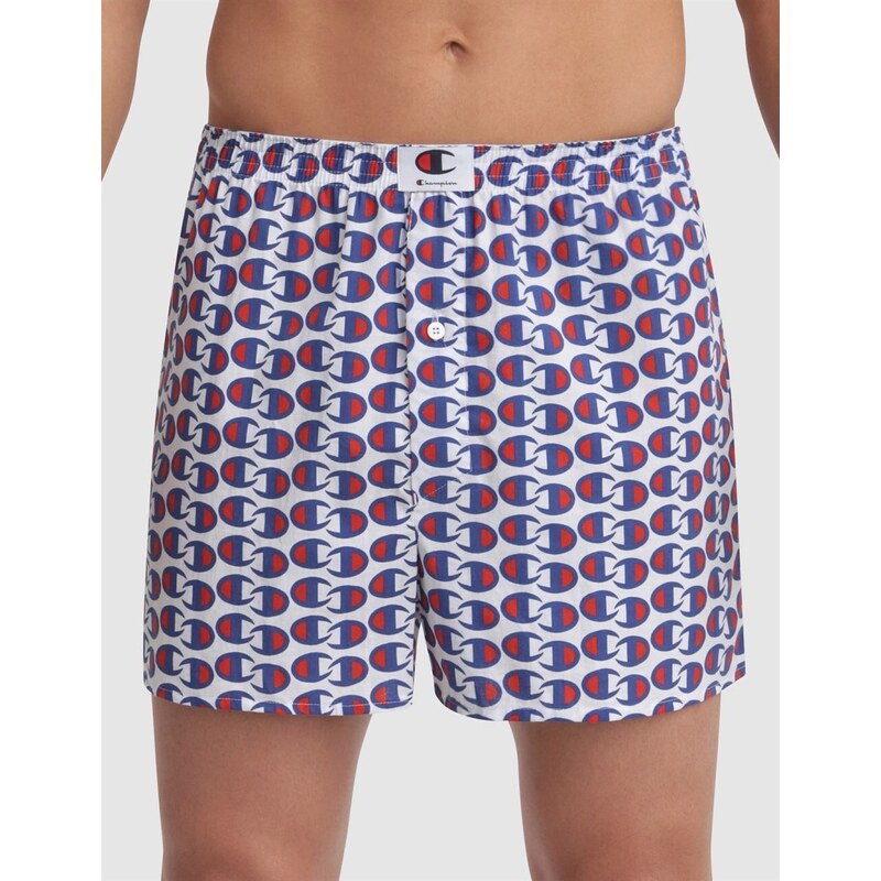 Trenírky CHAMPION LOOSE BOXER ROCHESTER modré 52918943