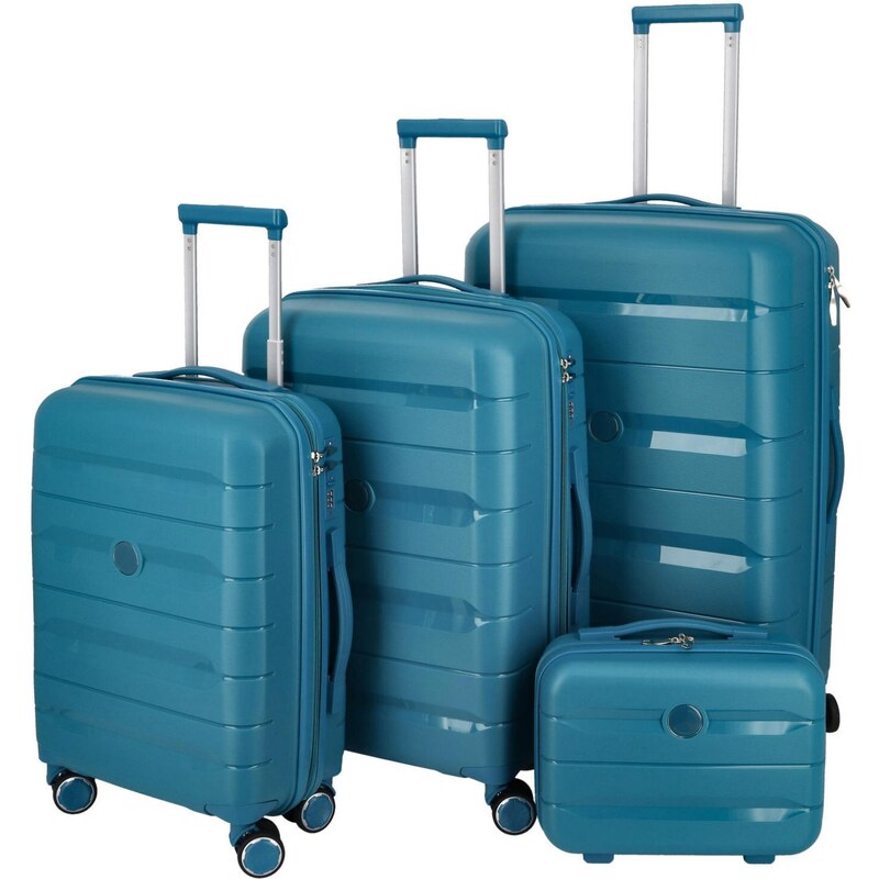 ORMI Cestovný plastový kufor Hesol SADA, tyrkysová 66422070