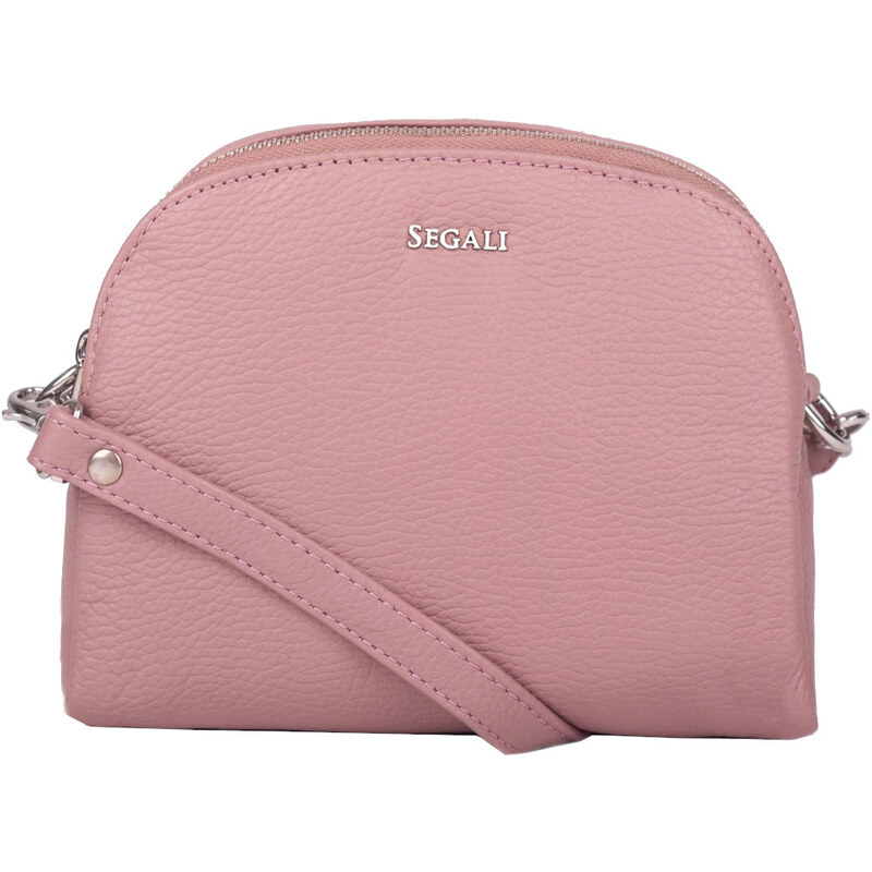 SEGALI Dámska kožená crossbody kabelka 12 Cameo Rose 66581329