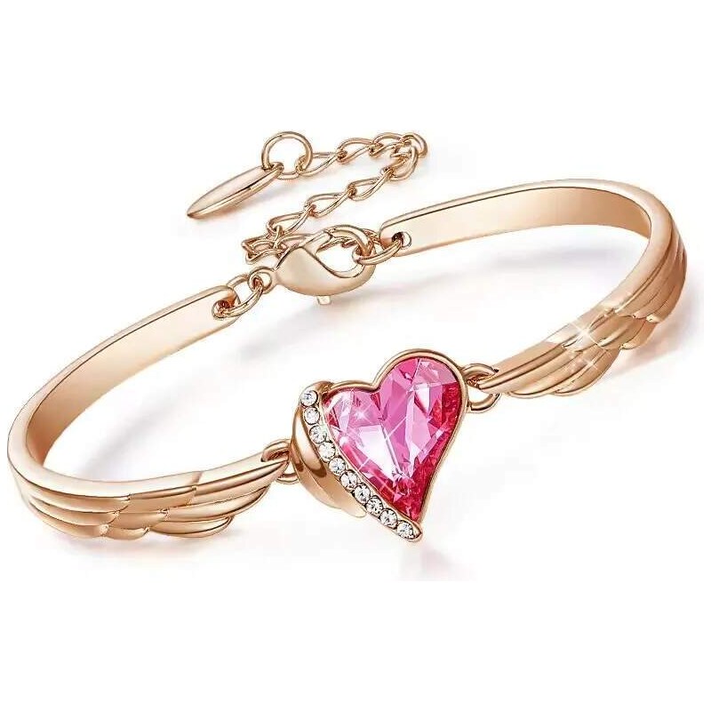 Glory Krištáľový náramok Pink Angel 989 52957151