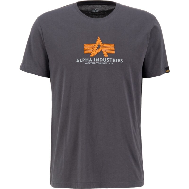 ALPHA INDUSTRIES Tričko tmavosivá / oranžová / biela 54267048