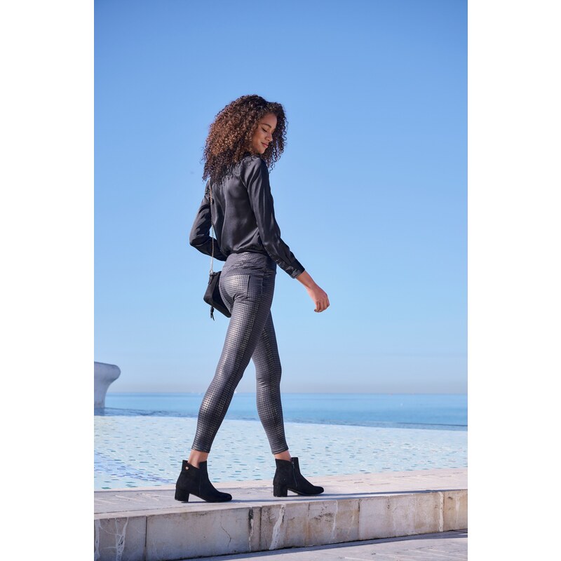 LASCANA Legíny sivá / čierna 54282134