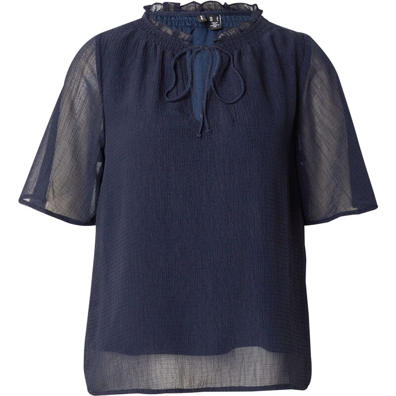 VERO MODA Blúzka VMEMILIE námornícka modrá 54367200