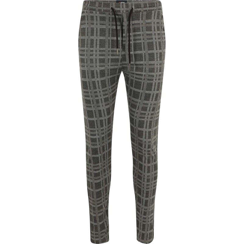 Denim Project Nohavice Ponte Roma sivá / tmavosivá / červená / čierna 54283744