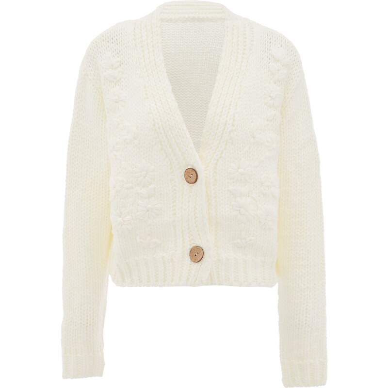 MYMO Kardigán biela ako vlna 54448770