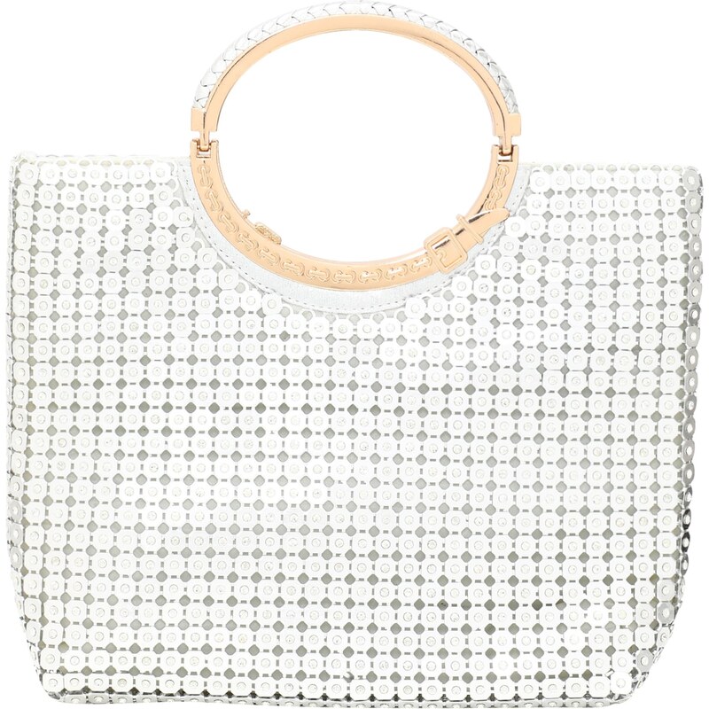 FELIPA Kabelka piesková / strieborná / biela 65870878