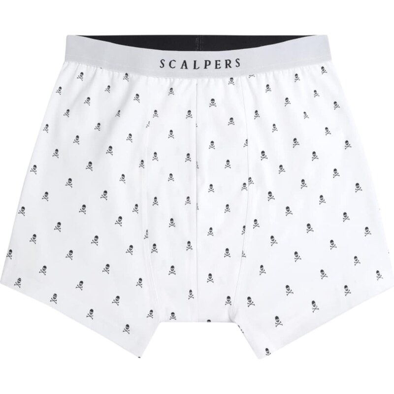 Scalpers Boxerky Just Skull čierna / biela 54354827