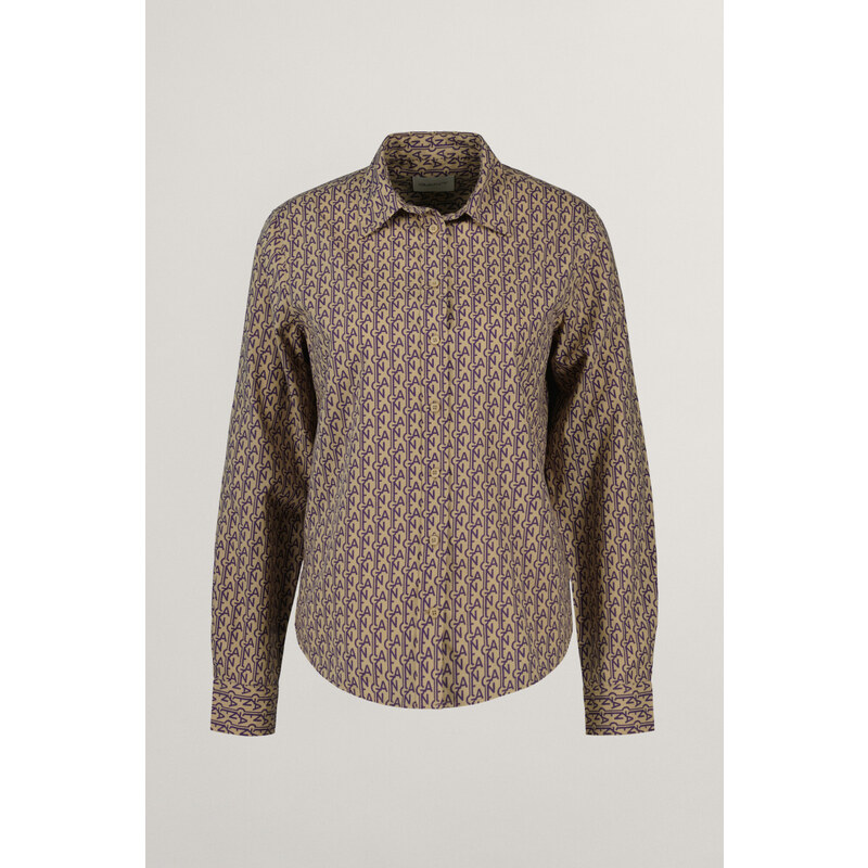 KOŠEĽA GANT REG MONOGRAM PRINT CTN VOILE SHIRT PANSY PURPLE 53180726