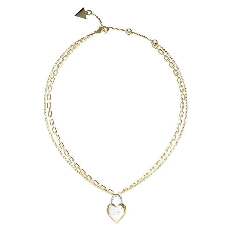 Guess Dvojitý dámsky náhrdelník All You Need is Love JUBN04208JWYGRHT 66591076