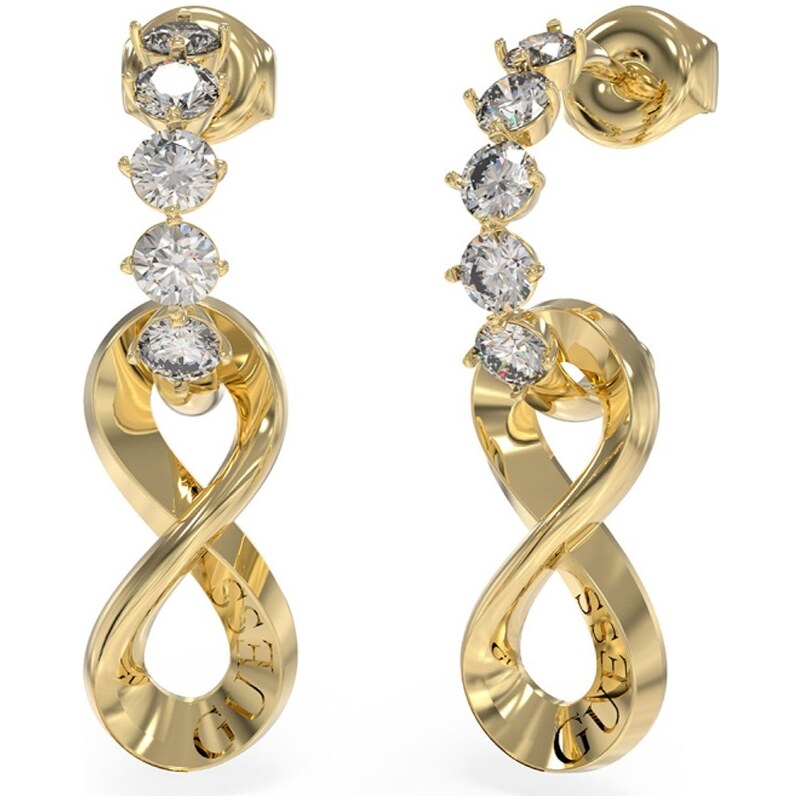 Guess Fashion pozlátené náušnice Endless Dream JUBE03271JWYGT/U 66593236