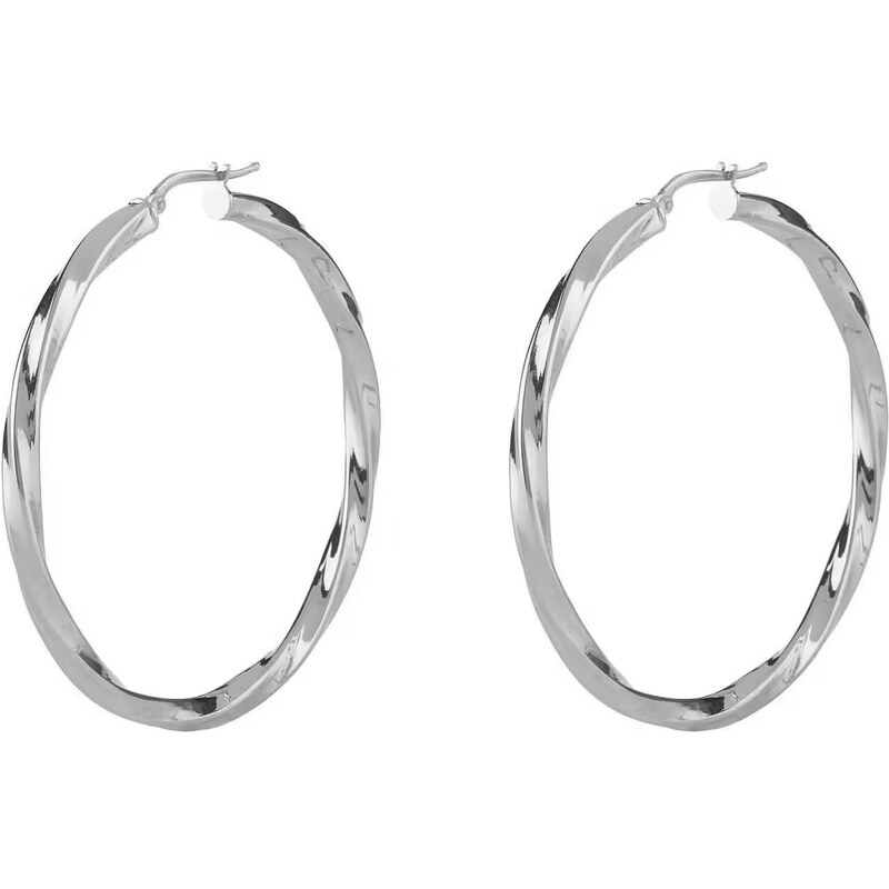 Guess Štýlové kruhové náušnice Hoops I Did It Again JUBE04184JWRHT/U 66589318