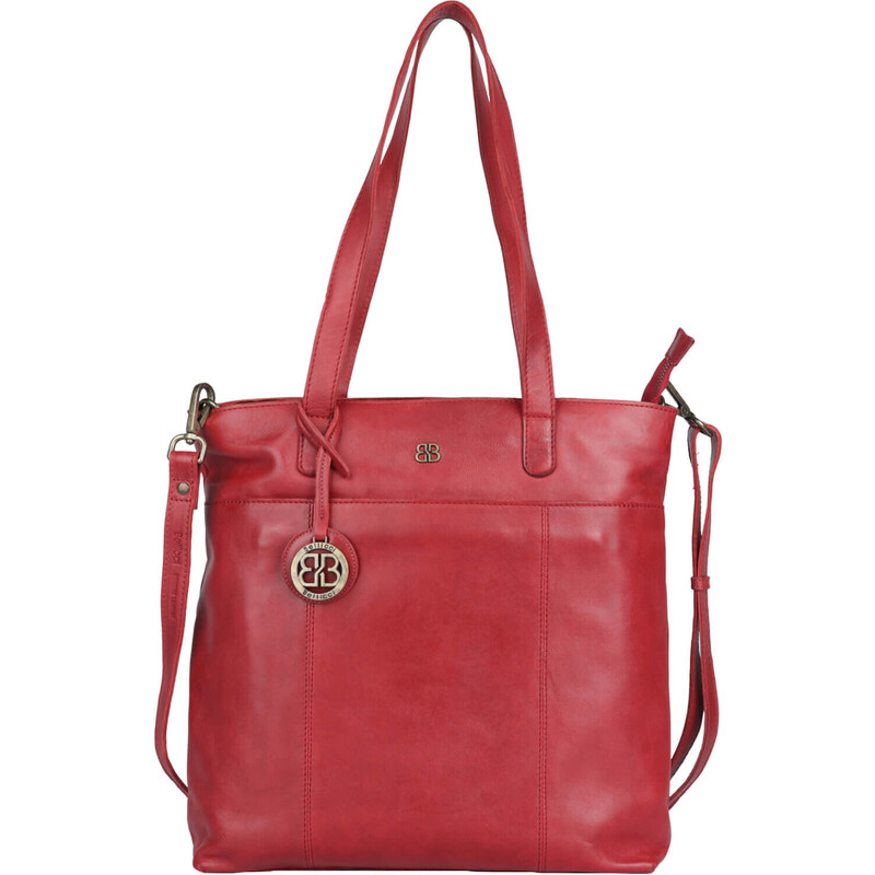 Dámska kožená kabelka Bellicci Alinas - červená 61911900