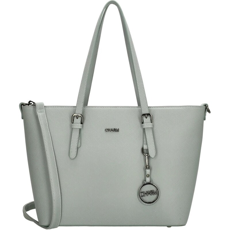 Charm London Svetlosivá veľká shopper kabelka na rameno „Misty“ 53199895