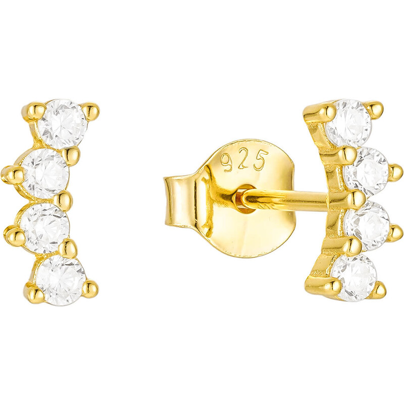 Olivie Strieborné náušnice POLMESIAC GOLD 8830 53031011