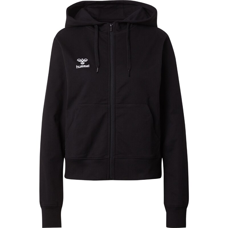 Hummel Športová mikina so zipsom GO 2.0 čierna / biela 63209480