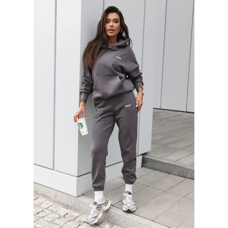 Mosquito Dámske tepláky Pure Dark Stone grafitové, Farba grafitová 45482227