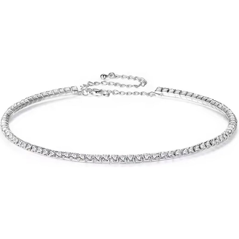 MAJYA Strieborná tenisová retiazka ESMEE 10923 64581901