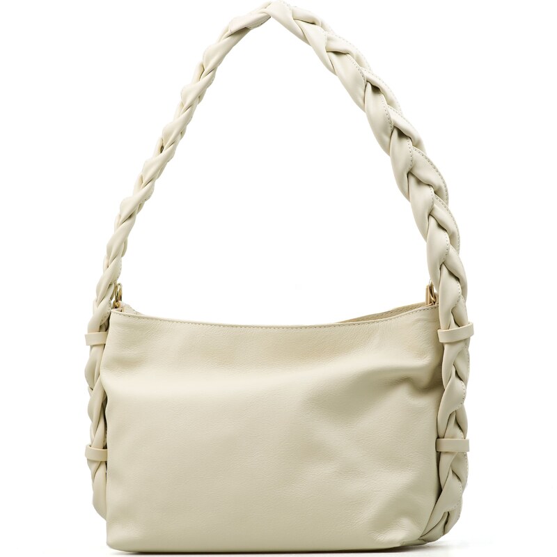 Blaire Kožená kabelka Sabina béžová 64987821