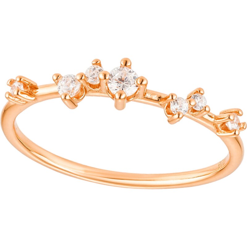 Olivie Strieborný prsteň HVIEZDNÉ NEBO ROSE 8865 53149403