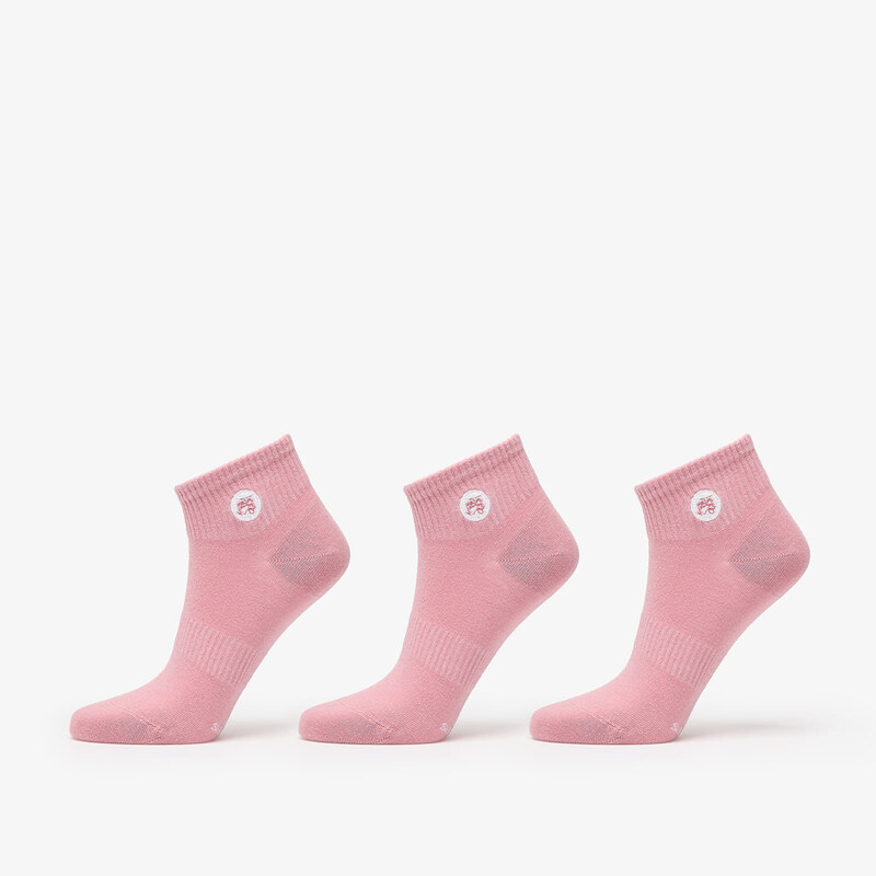FTSHP Ponožky Footshop Ankle Socks 3-Pack Pink 43-46 53238665