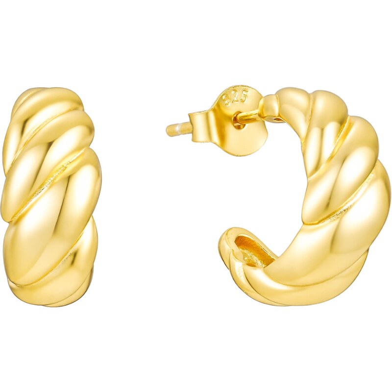 Olivie Strieborné náušnice CROISSANT GOLD 8794 52676195