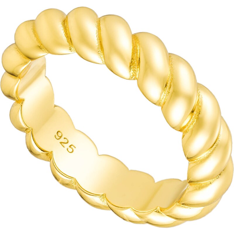 Olivie Strieborný prsteň CROISSANT GOLD 4,7mm 8799 52676200