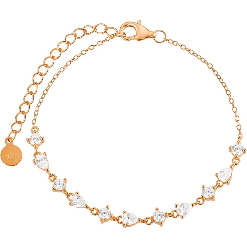 Olivie Strieborný náramok KVAPKY ŠŤASTIA ROSE 8889 53178541