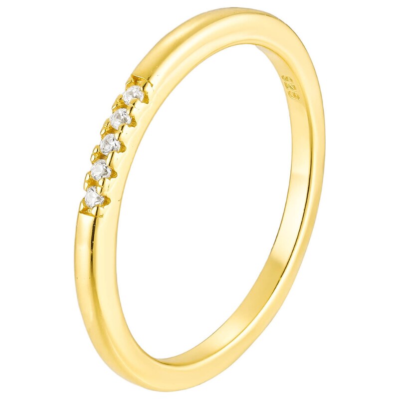 Olivie Strieborný prsteň ŠŤASTIE GOLD 8851 53031032