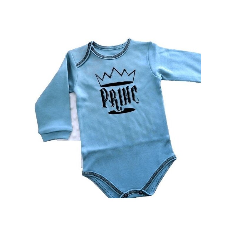 Remix Detské BODY nápisové Princ Blue 64906812