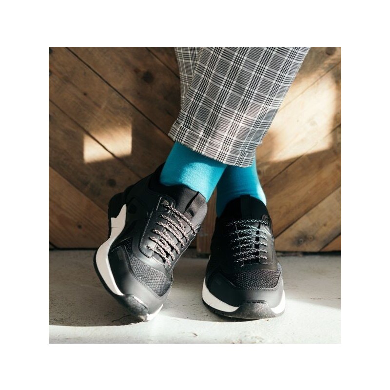 Steven Pánske Bavlnené ponožky Tyrkys 53241124