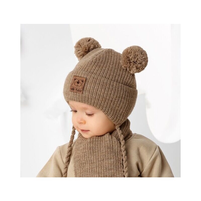 AJS Zimná čiapka a šál Hello Bear 66156663