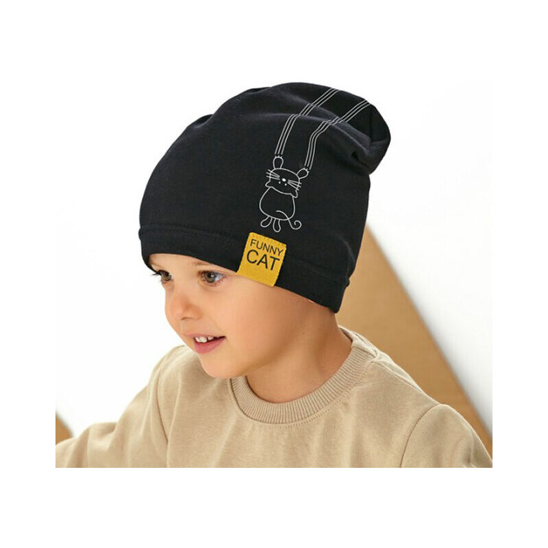 Chlapčenská čiapka AJS FUNNY Cat 53241176