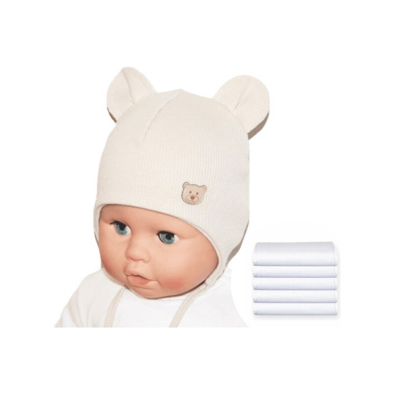 RADA Domka Rebro Beige a bavlnená plienka 5ks 53241208