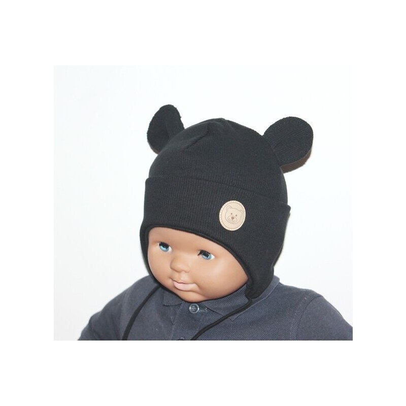 RADA Detská čiapka BEBE Rebro Black 53241226