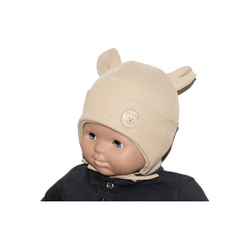 RADA Detská čiapka BEBE Rebro Beige 53241228