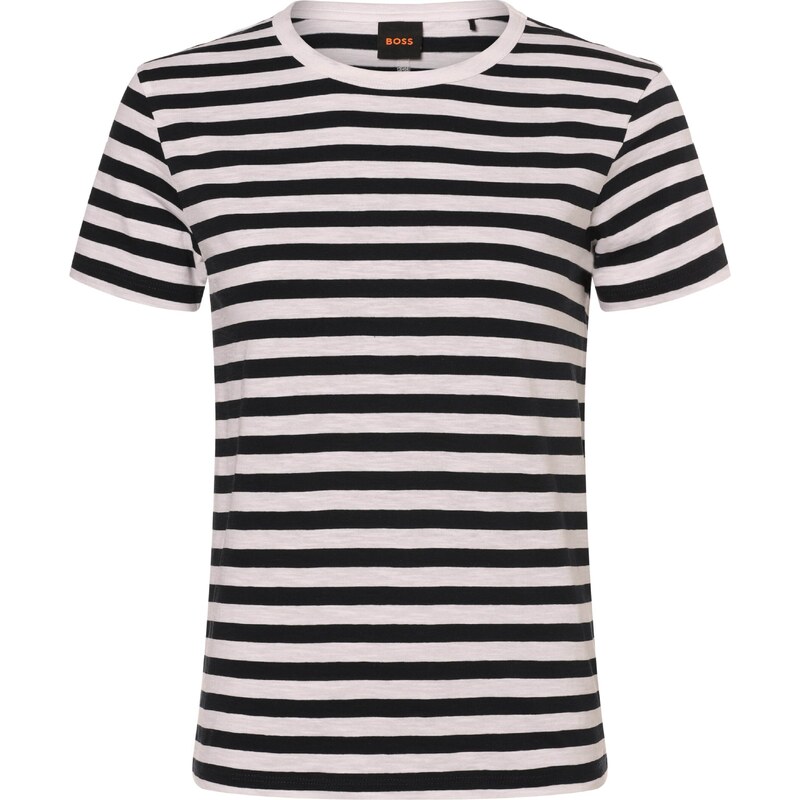 BOSS Tričko Esla tmavomodrá / šedobiela 54354036