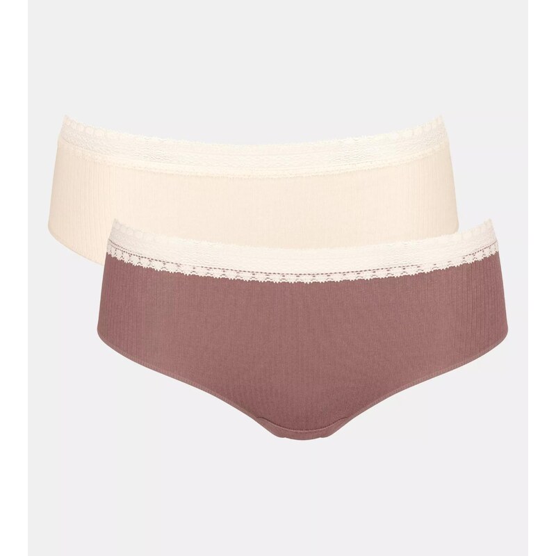 SLOGGI Nohavičky GO krémová / hnedá 54284739