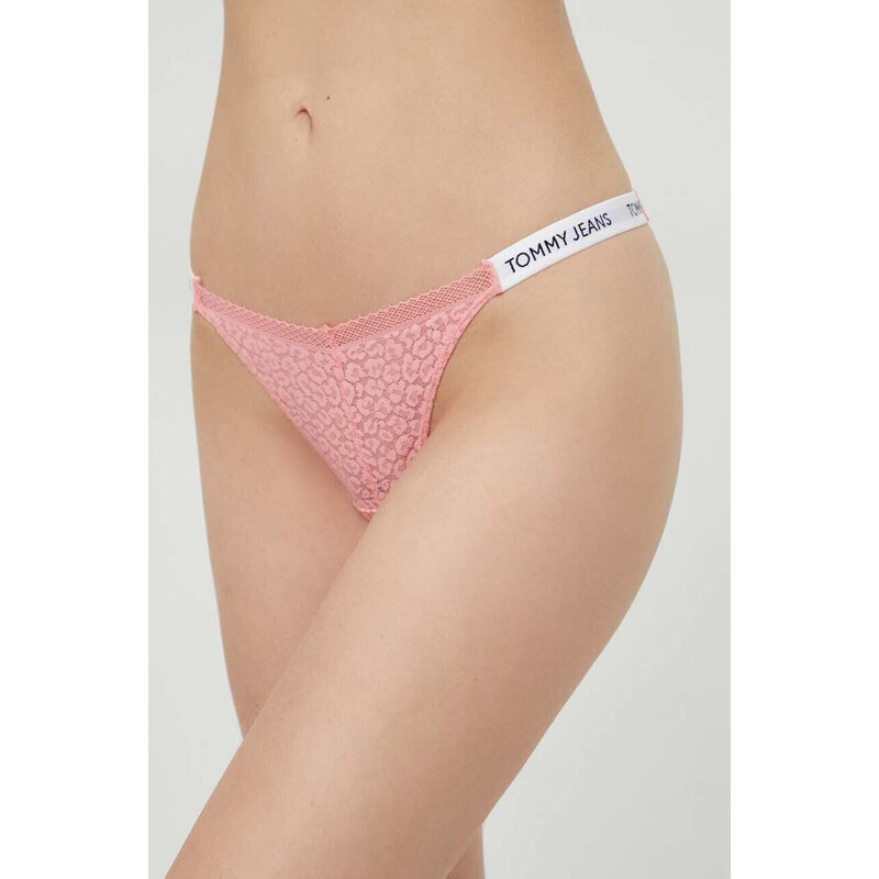 Dámske tangá HIGH LEG THONG UW0UW05160 TIC Pink - Tommy Hilfiger 53256784