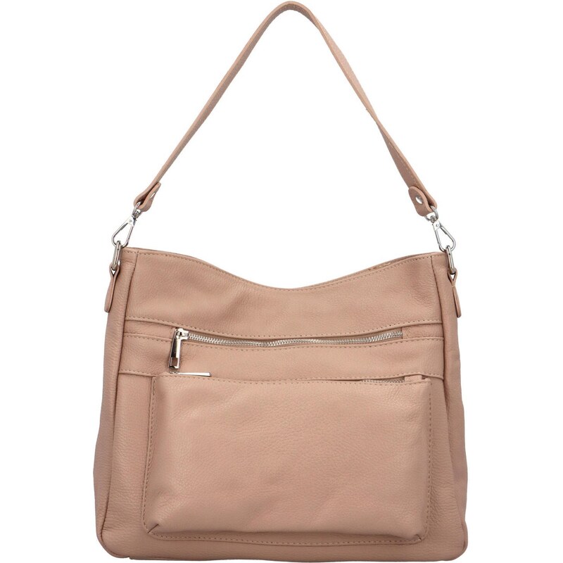 Delami Vera Pelle Dámska kožená kabelka cez rameno staroružová - 53378227